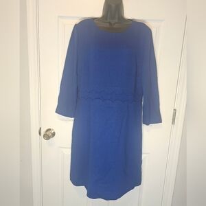 Banana Republic Royal Blue Long Sleeve Dress